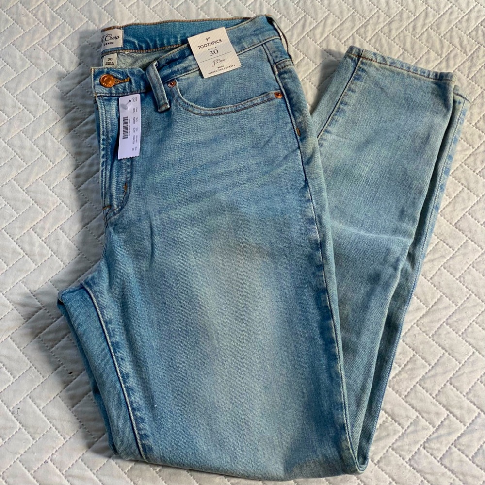 J. Crew toothpick denim NWT